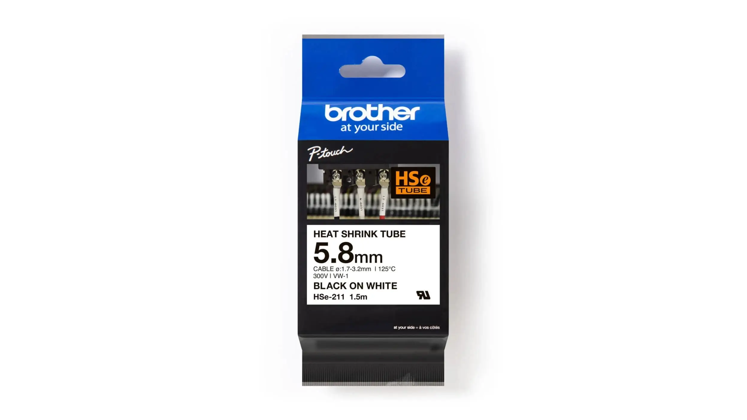 brother-p-touch-hse-211-isiyla-daralan-makaron-5-8-mm-siyah-uzeri-beyaz